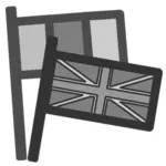 Icono de la bandera gris