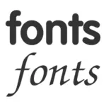 Шрифты иконка векторный клипарт