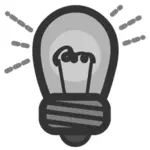 Light bulb clip art icon