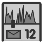 Símbolo do ícone da caixa de correio