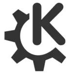 Vetor de arte do logotipo KDE