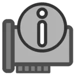 Icono de vector de información de hardware