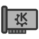 Vektor clip art ikon perangkat keras