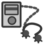 MP3 player pictograma clip art