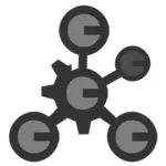 Atom icon clip art