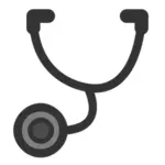 Ikona wektorowa stetoskopu