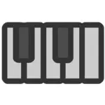UTKLIPP AV MIDI-ikon