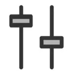 Símbolo de imagen prediseñada del icono del mezclador