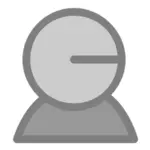 Clip art ikon abu-abu Emotikon