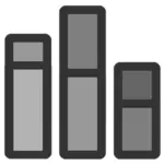 Bar diagram icon clip art