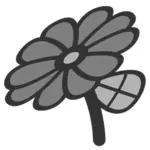 Het pictogramklemkunst van de bloem