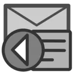 Icona dell'elenco di risposta alla posta