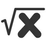 Math square root icon