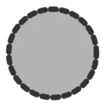 Cirkel ikon vektorgrafik