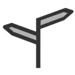 Symbol ikony znaku drogowego
