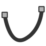Klipart ikon nástroje Bezierova křivka