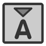 Subscript vector icon