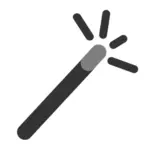 Wizard wand icon