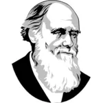 Charles Darwin vector image