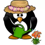 Penguin tukang kebun