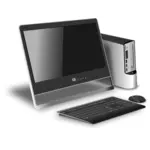Desktop-Computer-Vektor-Bild