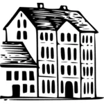 Oostenrijkse gebouw vector illustraties