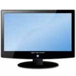 LCD widescreen monitor vektorritning