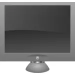 Ecran LCD cu umbra grafică vectorială