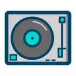 Vinyl records player icon