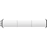 Guitar tab vector image