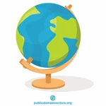 Dunia Globe dengan berdiri