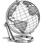 Globe vector silhouette