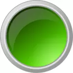 Skinnende grønne knappen vector illustrasjon