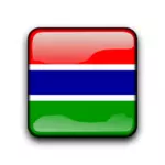 Gambia land flagga knappen