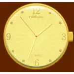 Gouden horloge vector afbeelding