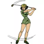 Jucător de golf femei