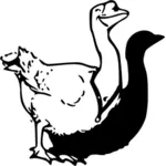 Goose leende vektor illustration