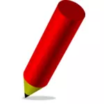 Fett rød blyant