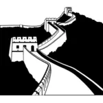 Tembok besar Cina vektor gambar