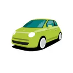 בתמונה וקטורית מכונית ירוקה