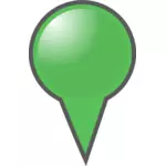 Zelená mapa značka