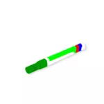 Vector clip art of green marker