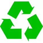 Ilustrare ecologic pictograma verde