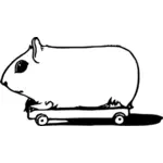 Schwein auf Rädern