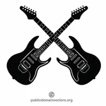 Elektrische gitaren vector illustraties