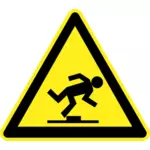 Watch your step warning sign vector image
