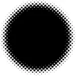 Circle made of close dots