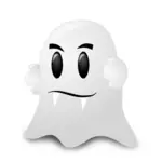 Illustration vectorielle de blanc Halloween fantôme