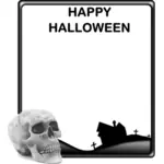 Hyvää Halloween-julistevektorigrafiikkaa
