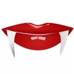 Halloween lips vector image